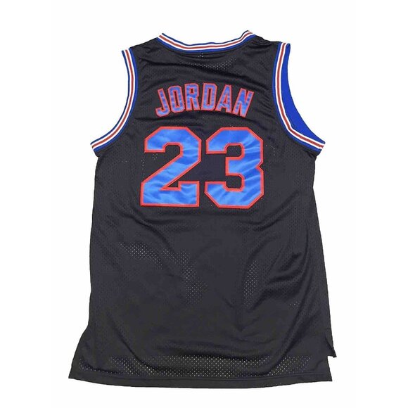 Michael Jordan #23 Tune Squad Looney Tunes Space Jam Black Jersey Men’s Small - Picture 1 of 7